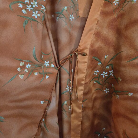 Copper colored silky robe - Picture 11 of 16